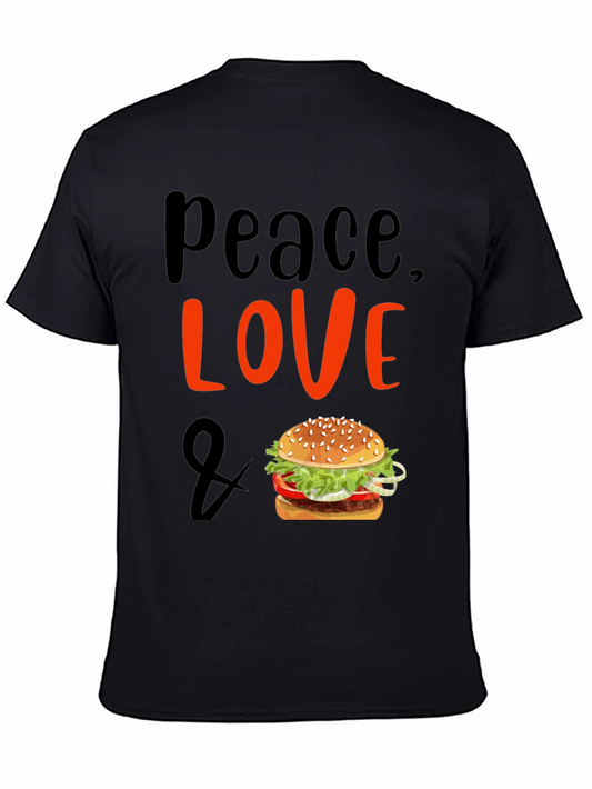 Peace Love & Burgers T-Shirt