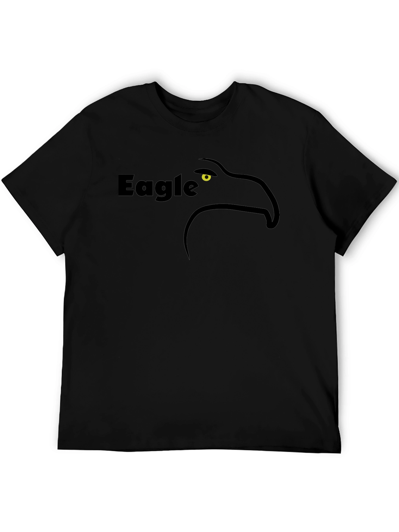 Eagle Graphic T-Shirt - Black Cotton Tee