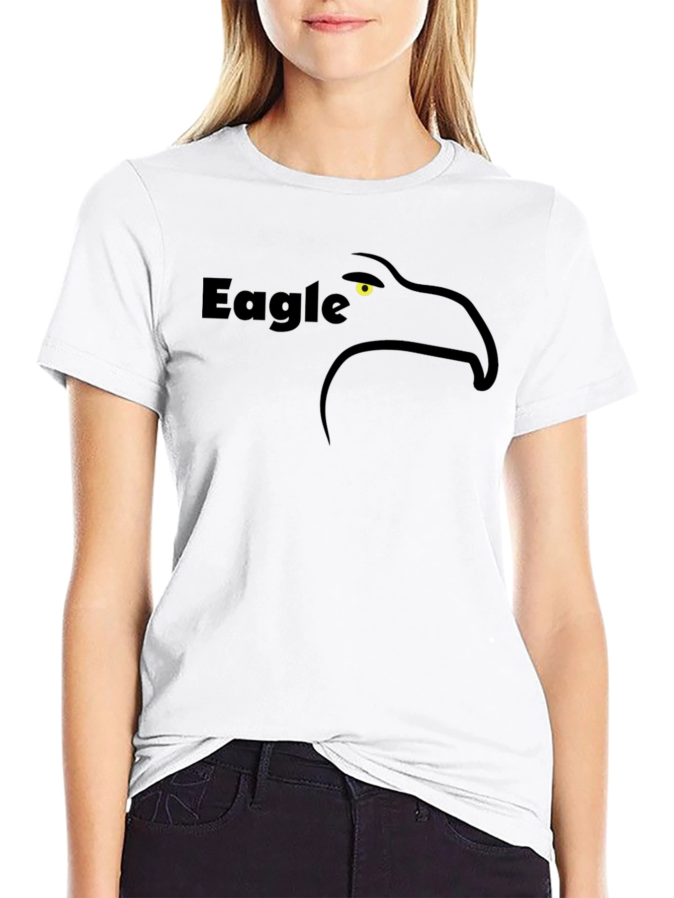 Eagle Graphic T-Shirt - Black Cotton Tee