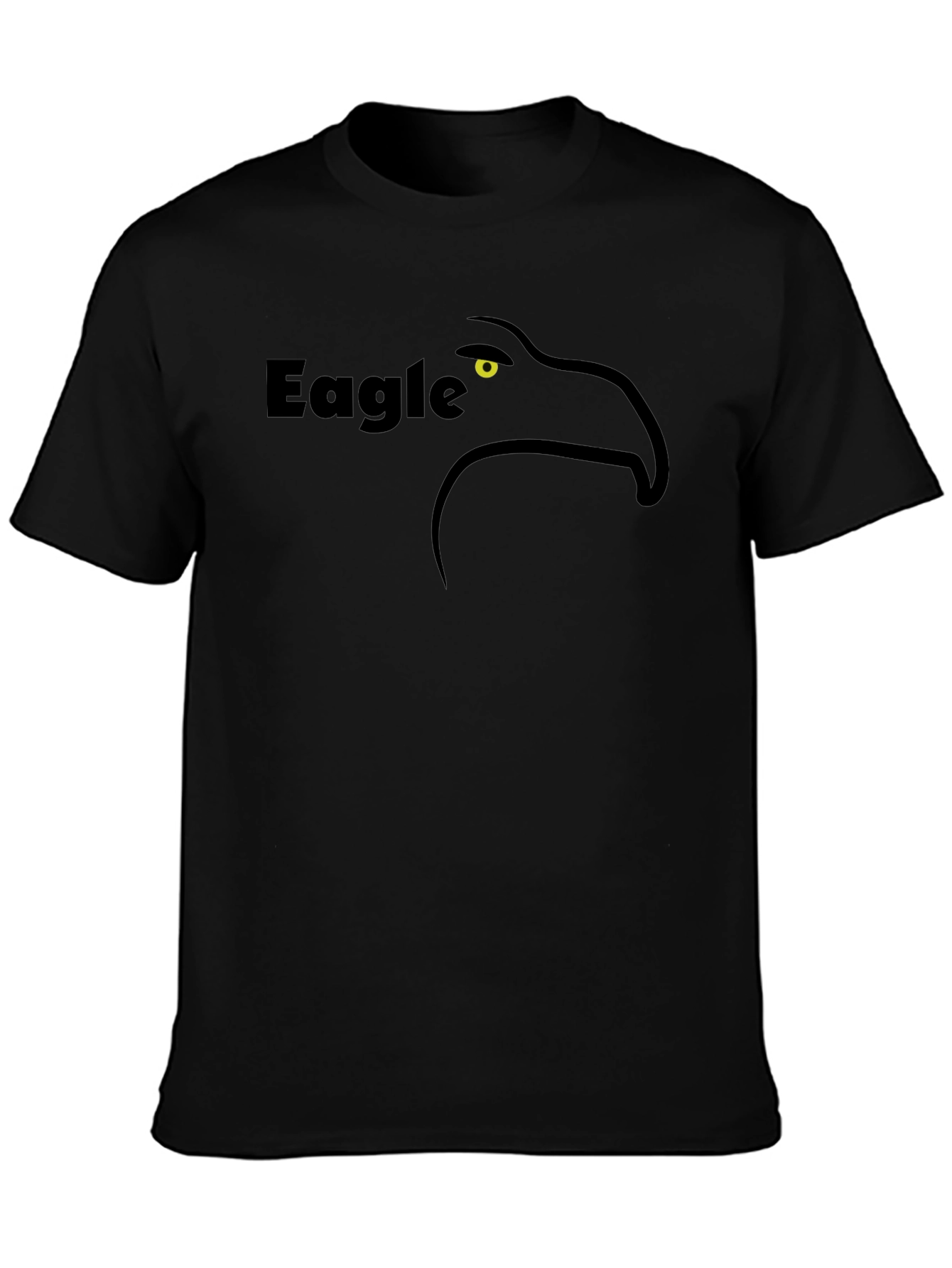 Eagle Graphic T-Shirt - Black Cotton Tee