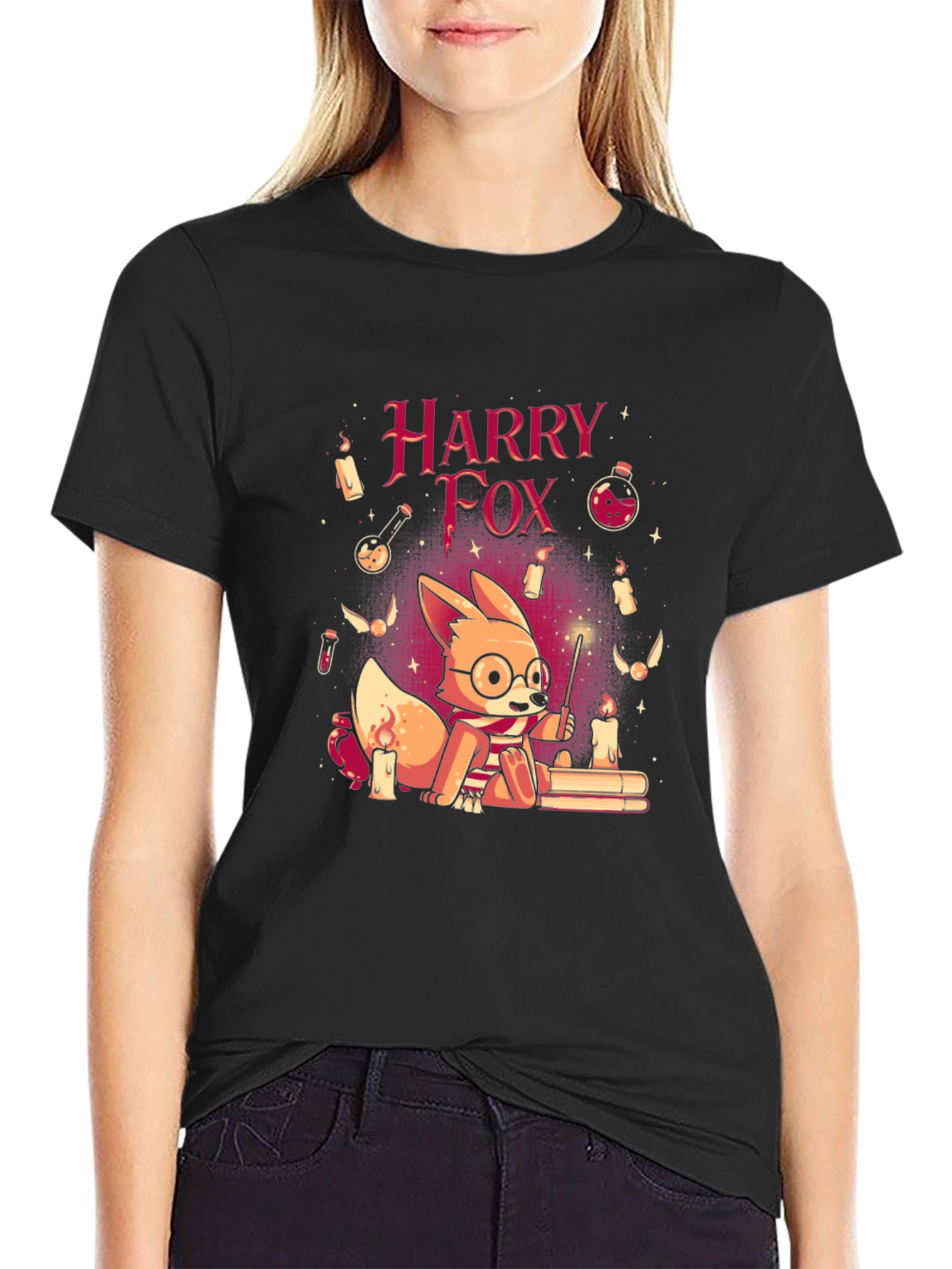 Harry Fox T-Shirt - Wizard Fox Design
