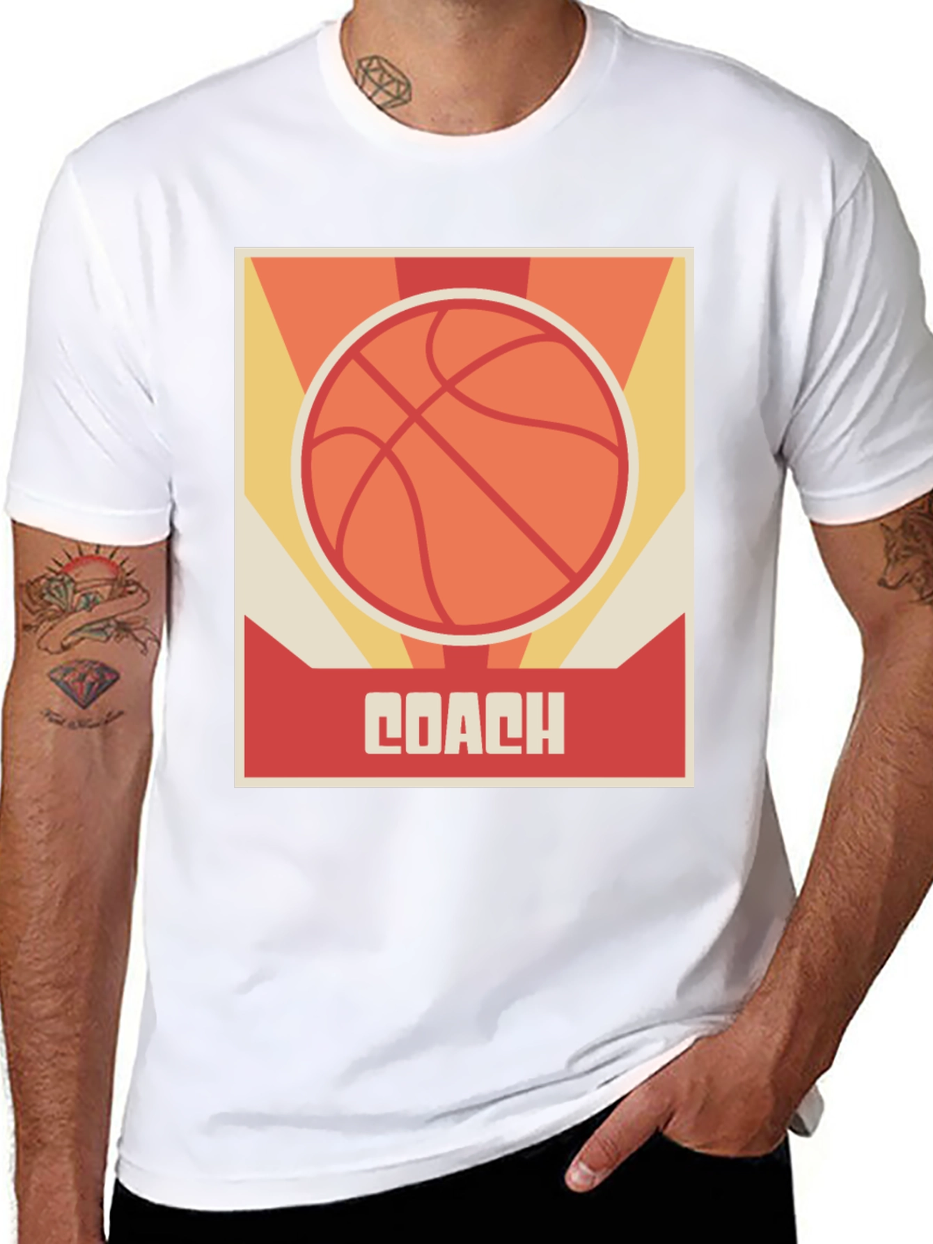 Basketball Coach Graphic T-Shirt - Sports Fan Apparel