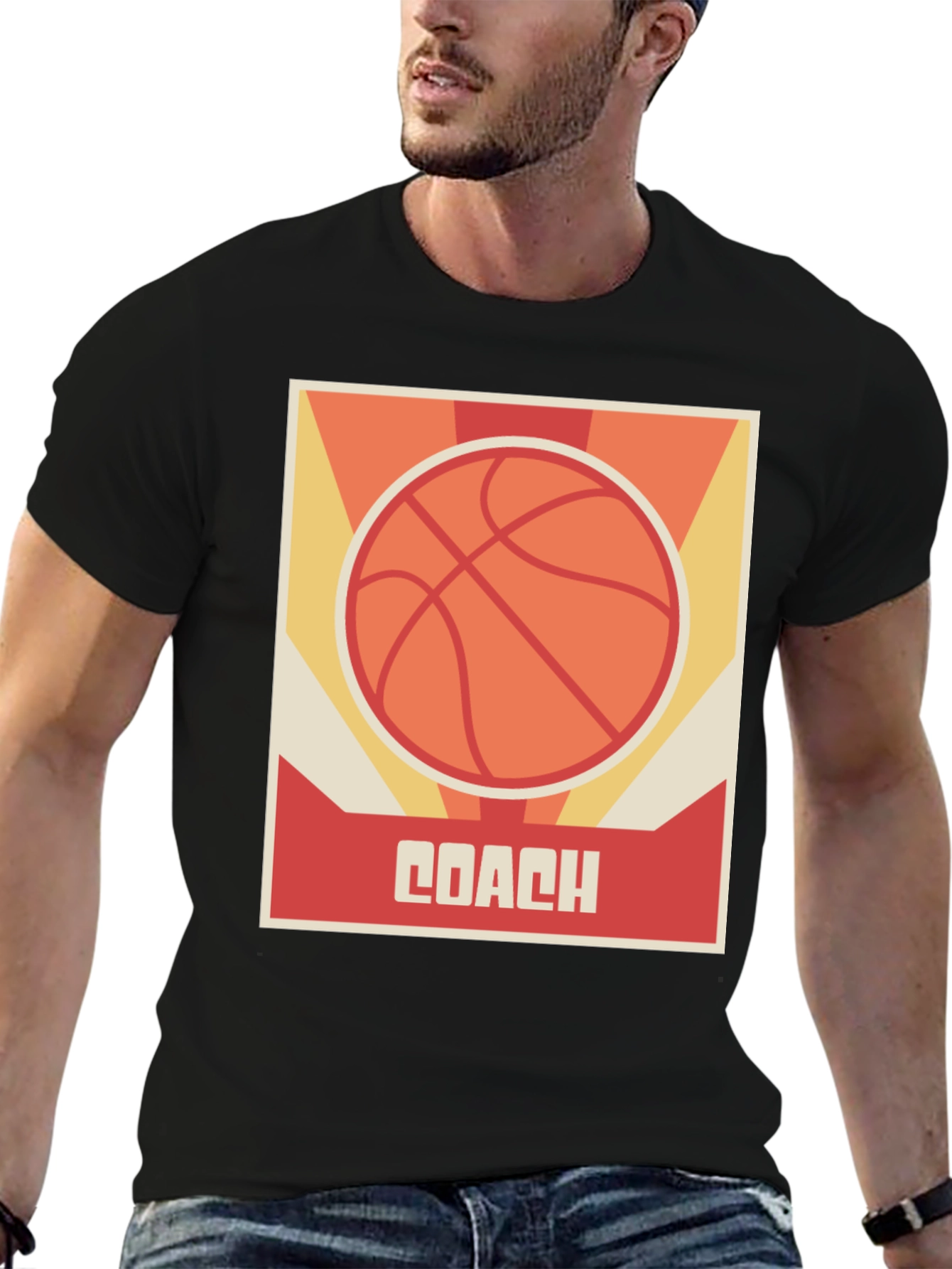 Basketball Coach Graphic T-Shirt - Sports Fan Apparel