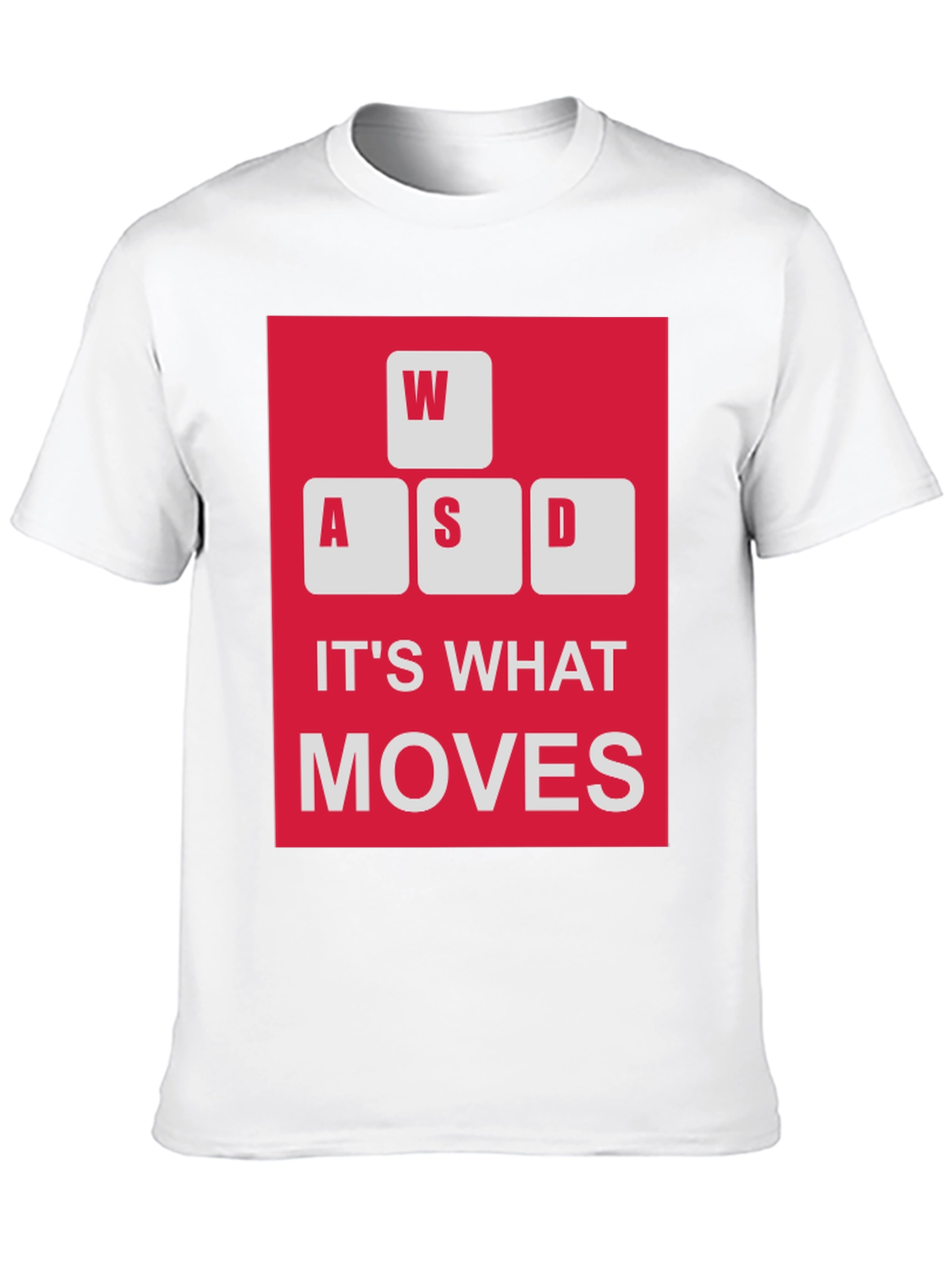 WASD Moves Gamer T-Shirt - Black Cotton Tee