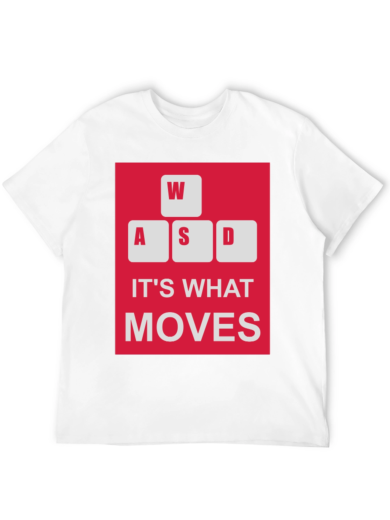 WASD Moves Gamer T-Shirt - Black Cotton Tee