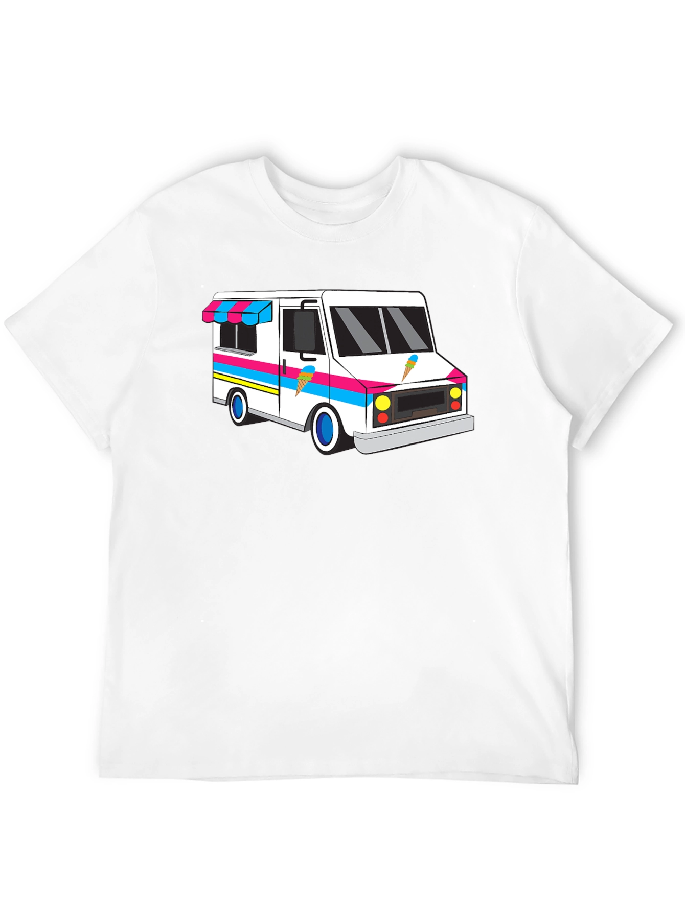 Ice Cream Truck Graphic Tee - Black