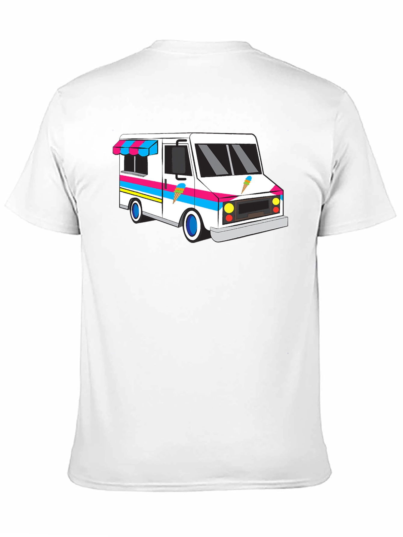 Ice Cream Truck Graphic Tee - Black