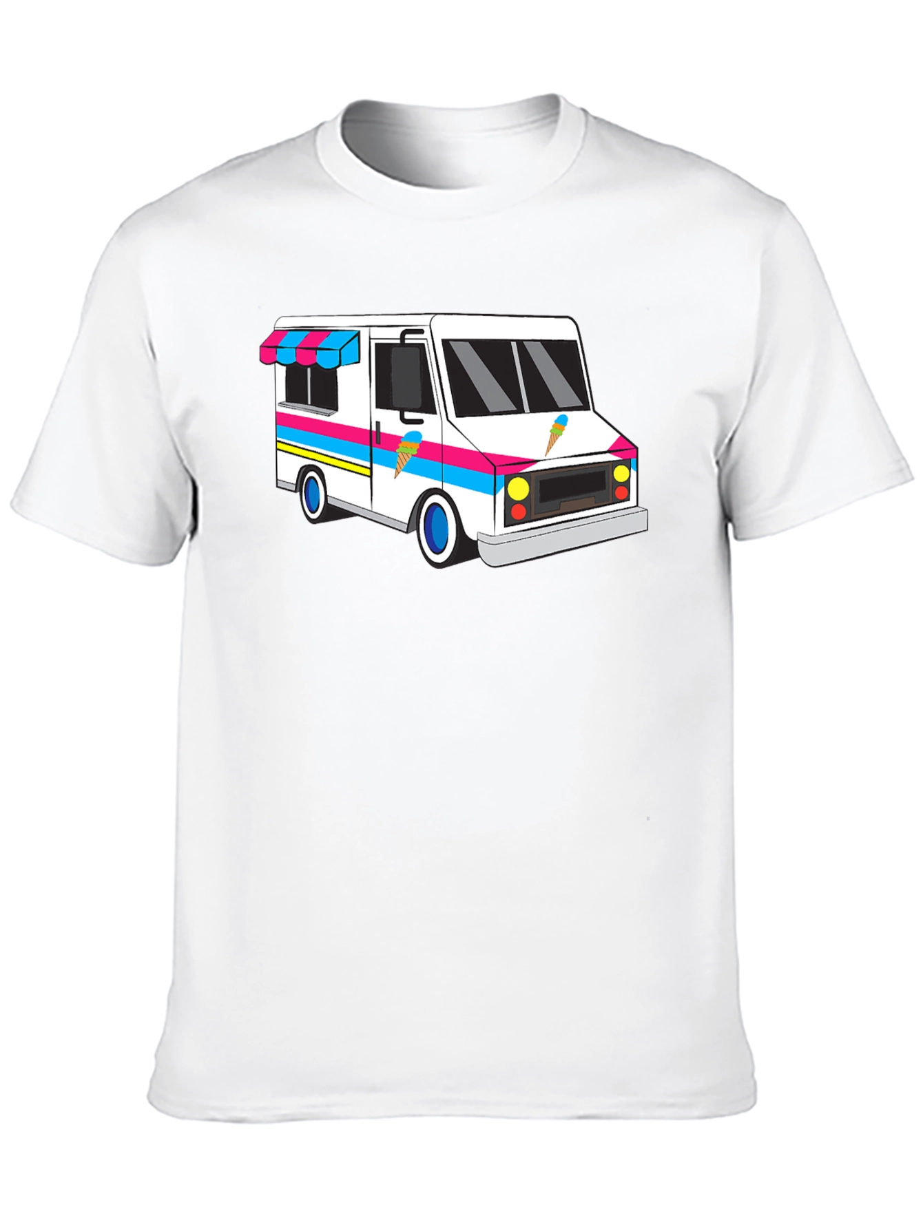 Ice Cream Truck Graphic Tee - Black