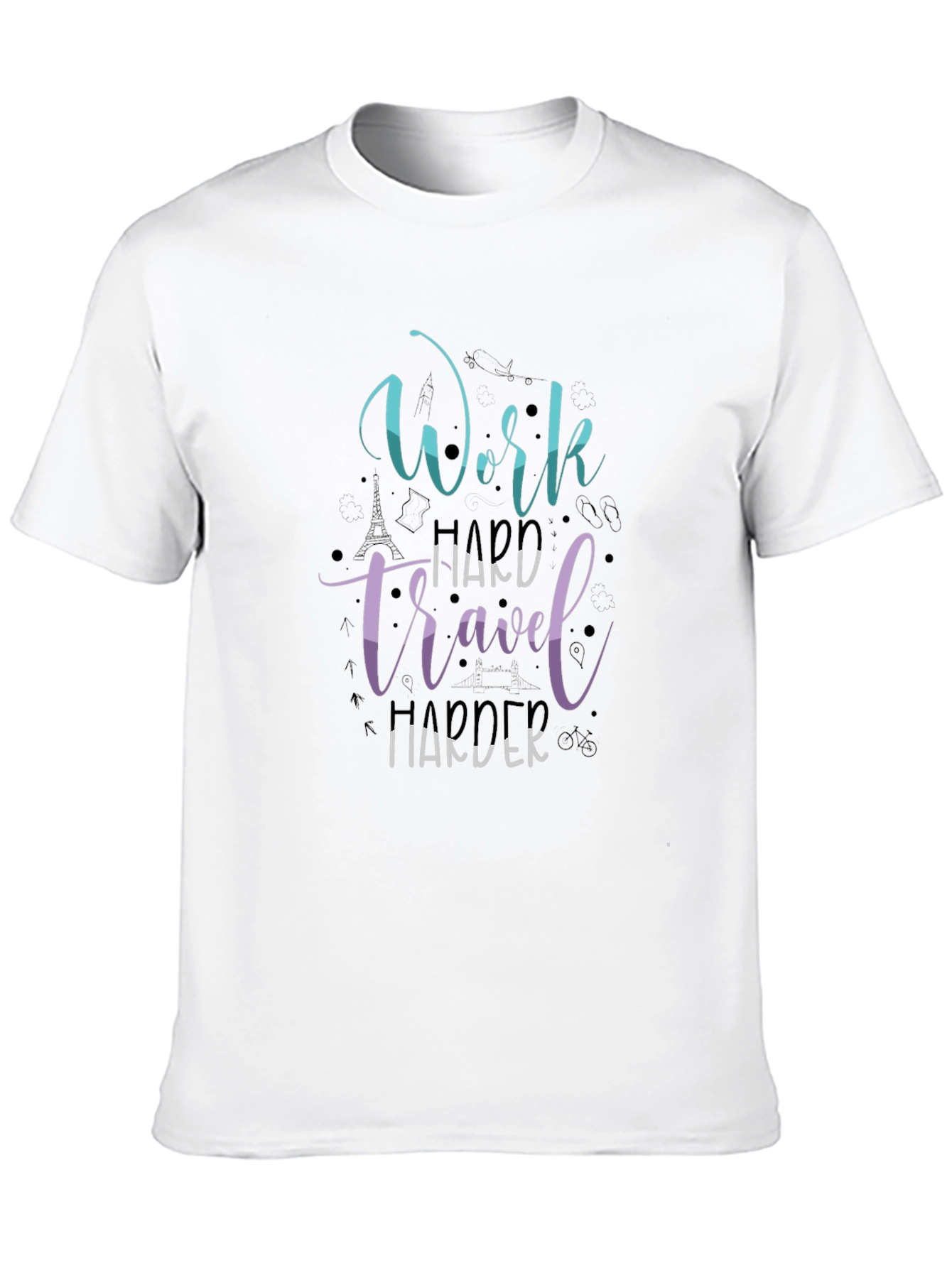 Work Travel Harder Graphic T-Shirt