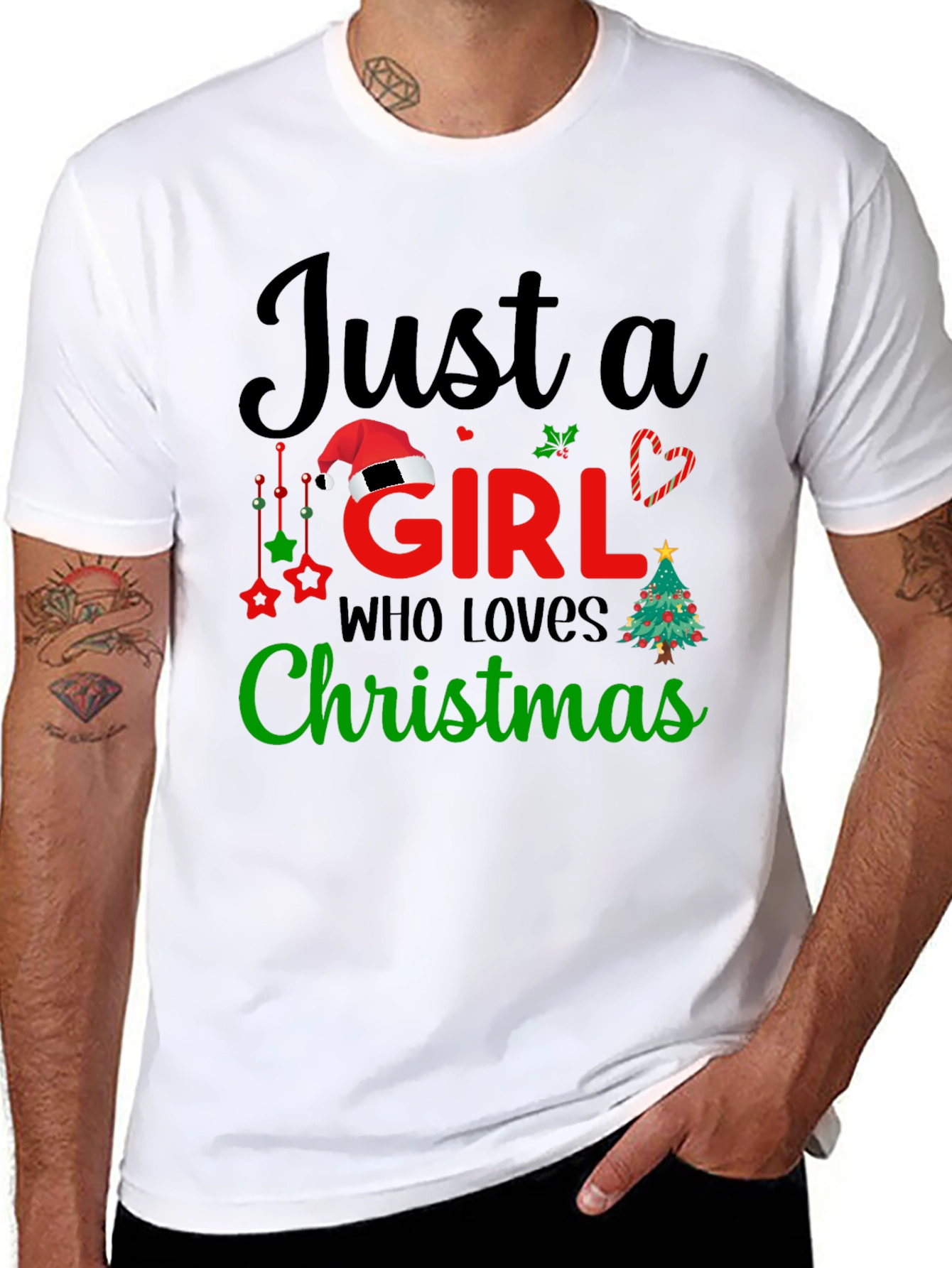 Just a Girl Who Loves Christmas T-Shirt