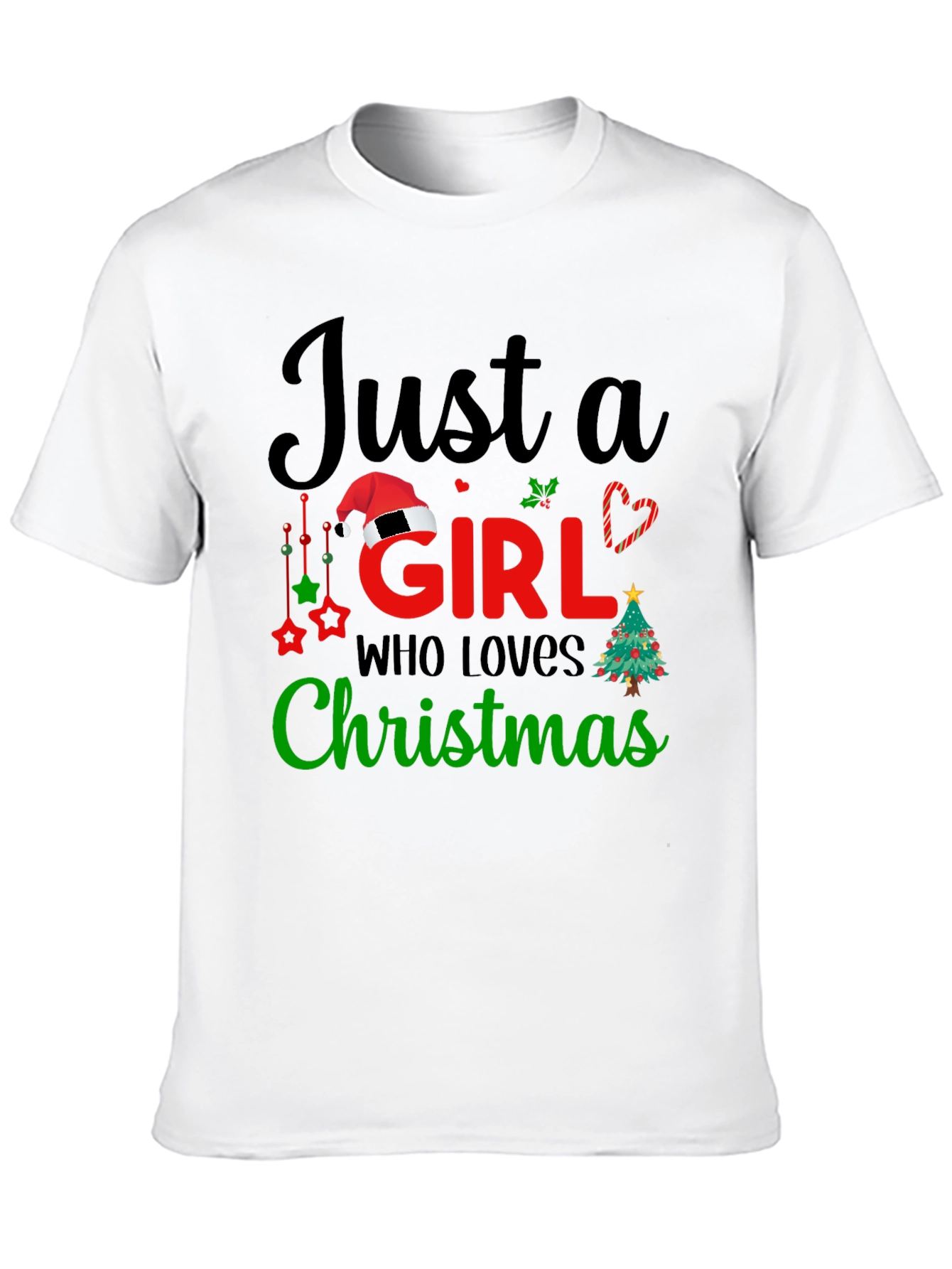 Just a Girl Who Loves Christmas T-Shirt