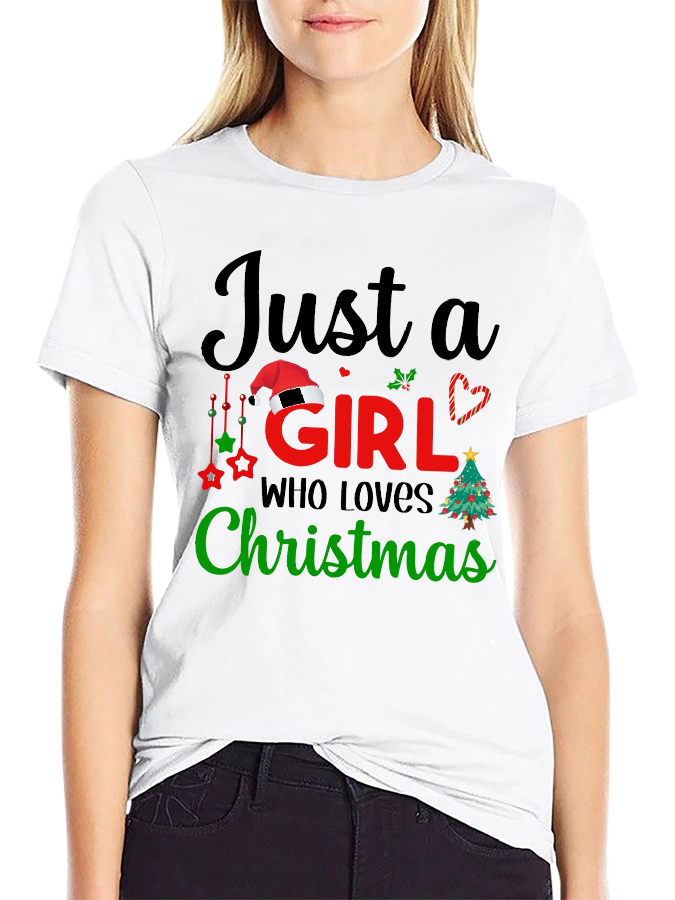 Just a Girl Who Loves Christmas T-Shirt