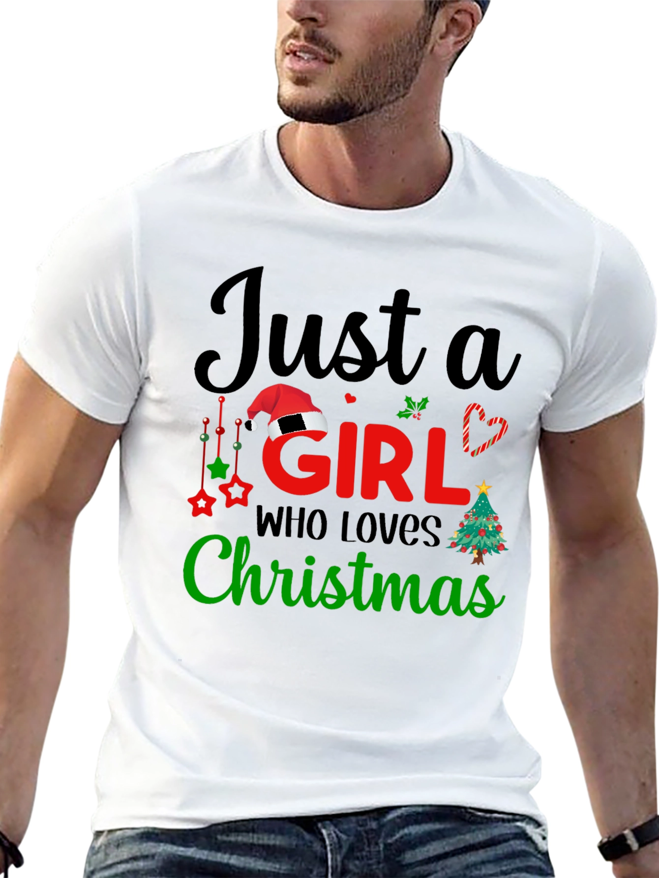 Just a Girl Who Loves Christmas T-Shirt