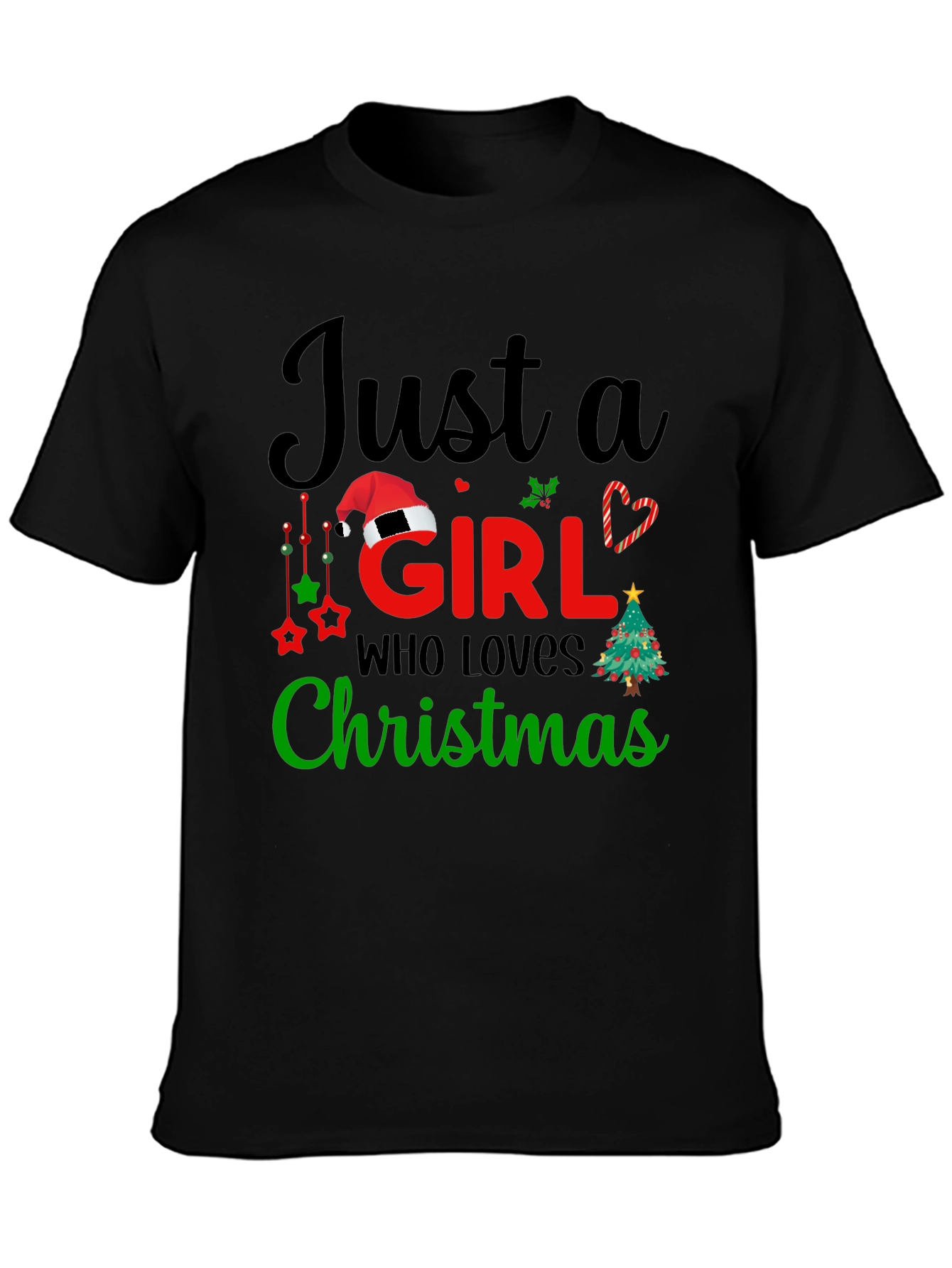 Just a Girl Who Loves Christmas T-Shirt