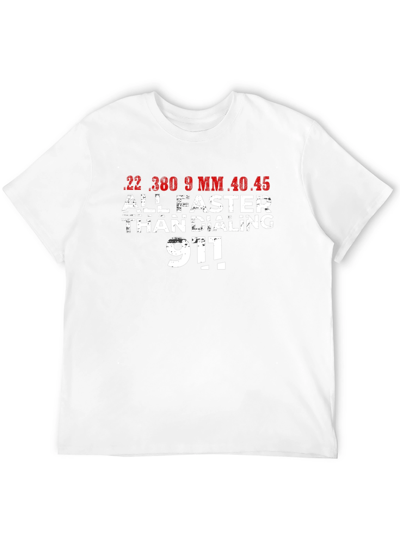 Faster Than Dialing 911 Black T-Shirt