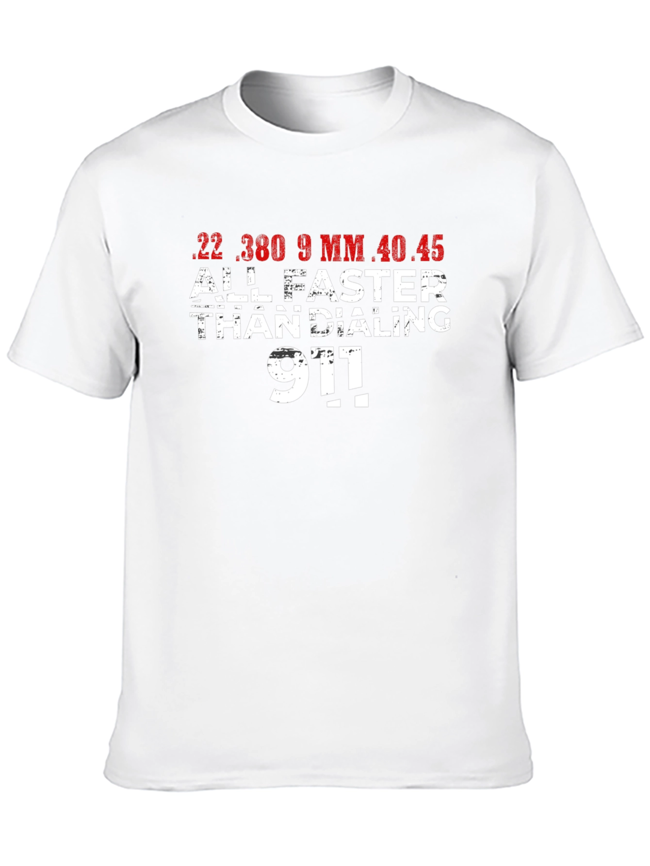 Faster Than Dialing 911 Black T-Shirt