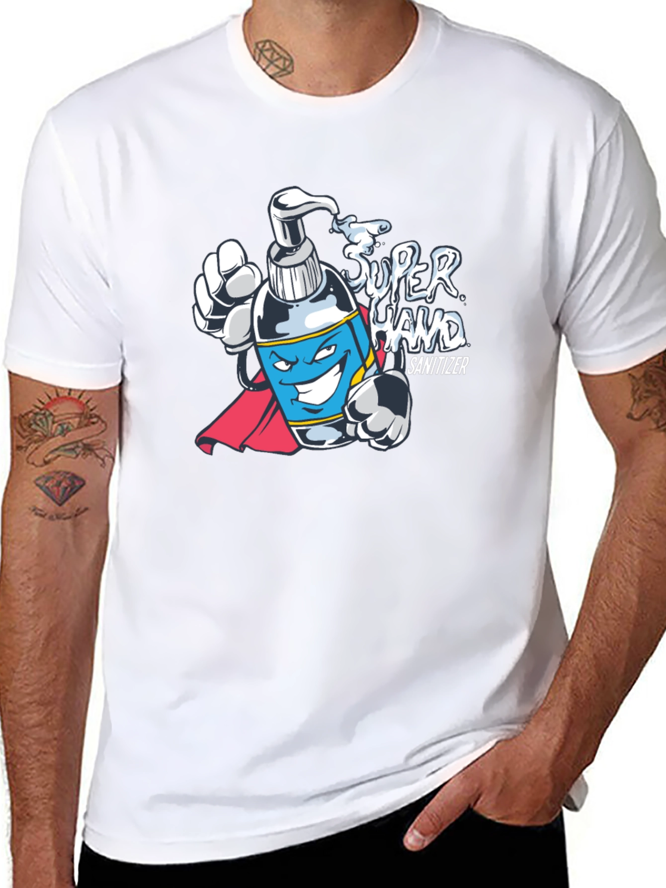 Super Hand Sanitizer Hero T-Shirt