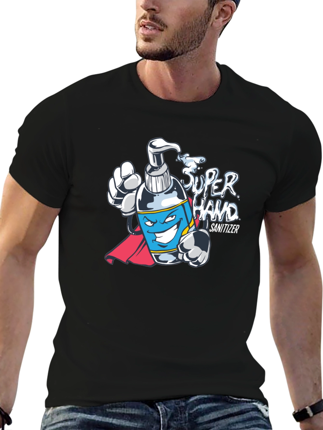 Super Hand Sanitizer Hero T-Shirt