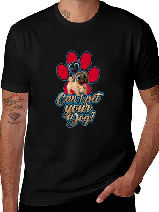 Cute Dog Paw T-Shirt - Can I Pet Your Dog?