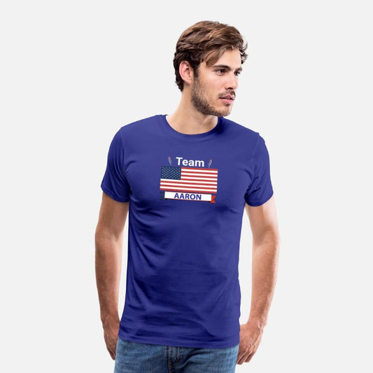 Team Aaron USA American Flag Stars Strip