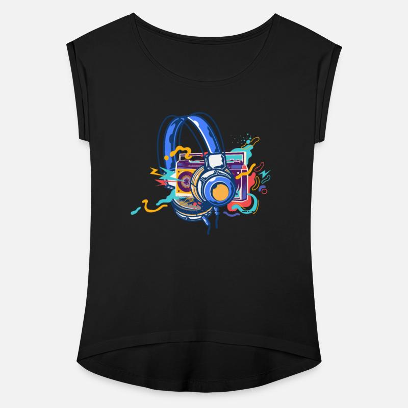 Techno Lover Vibrant Headphones Art