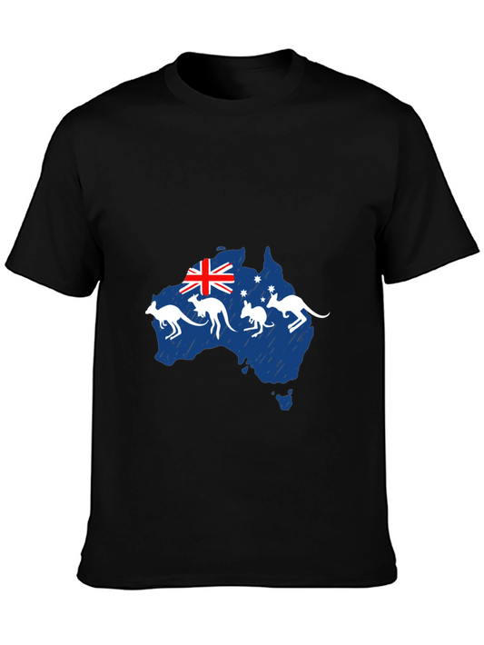 Australia Flag Kangaroo Graphic Tee