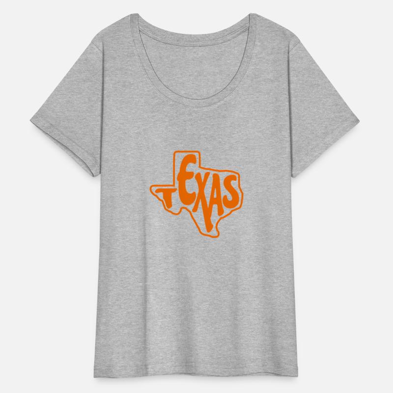 Texas Outline In Orange