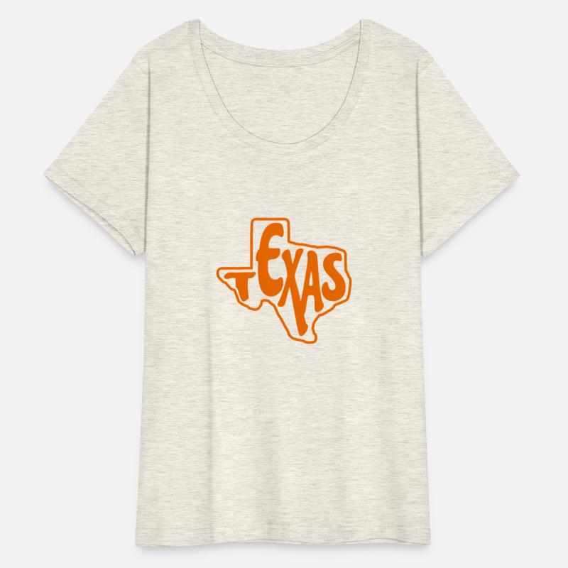 Texas Outline In Orange