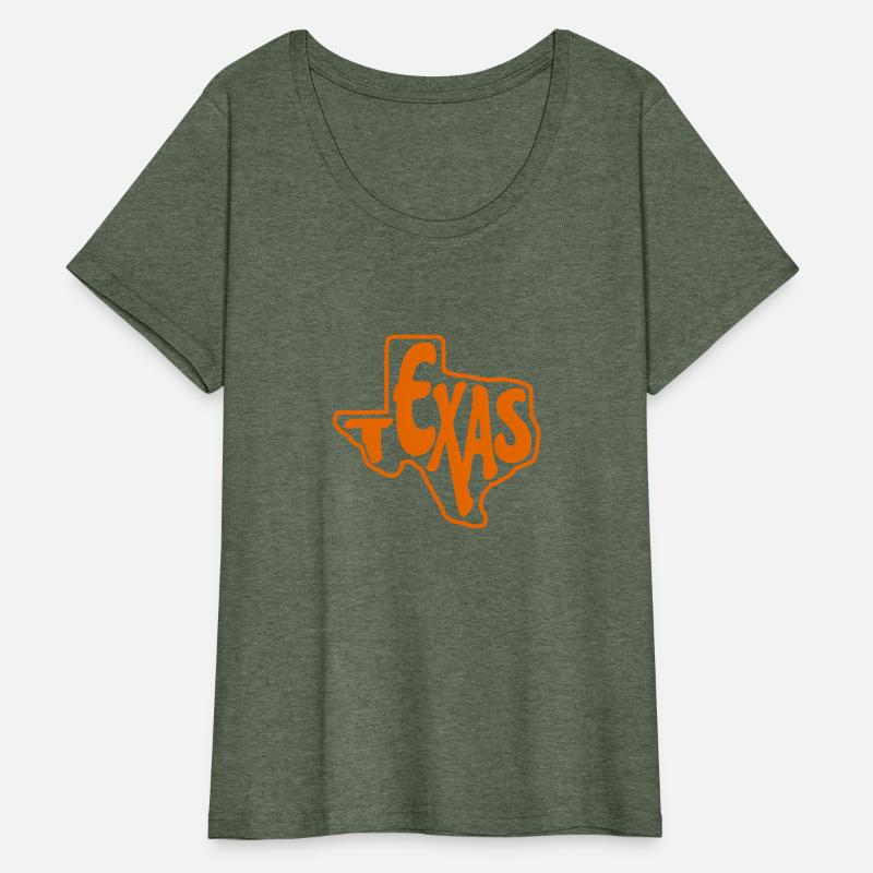 Texas Outline In Orange