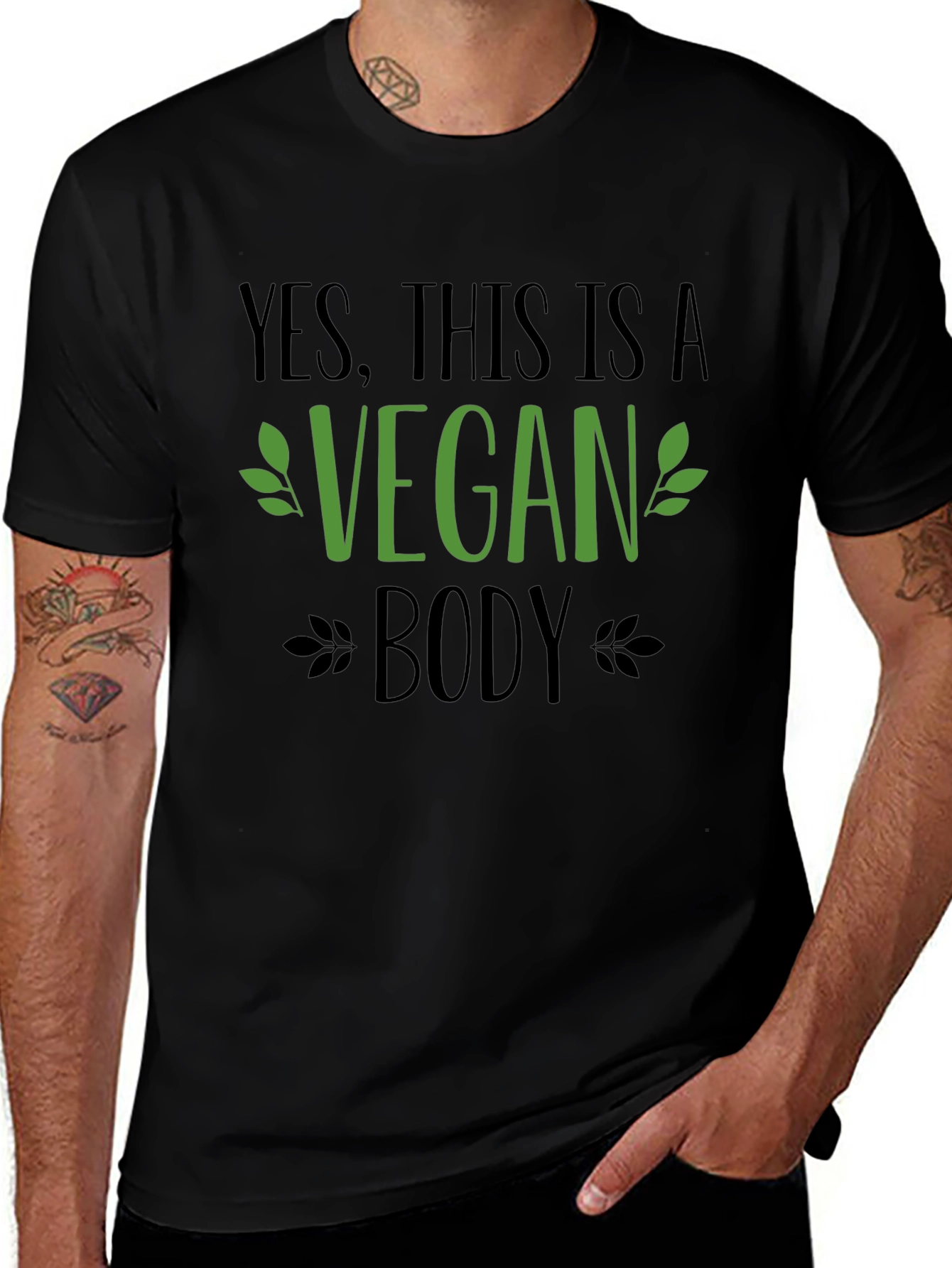 Vegan Body T-Shirt - Stylish Vegan Statement Tee