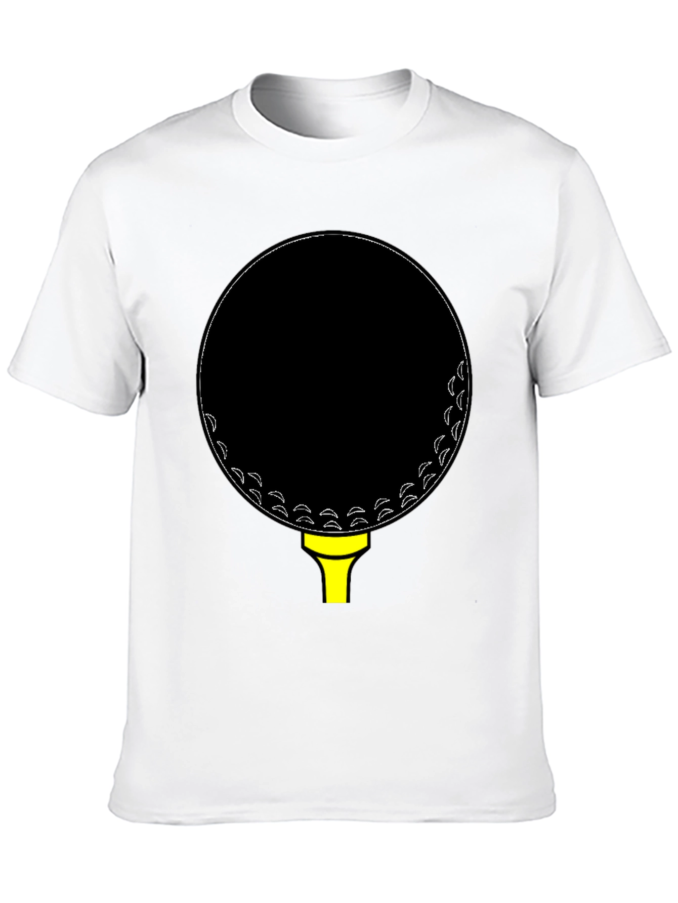 Golf Ball Tee Black T-Shirt