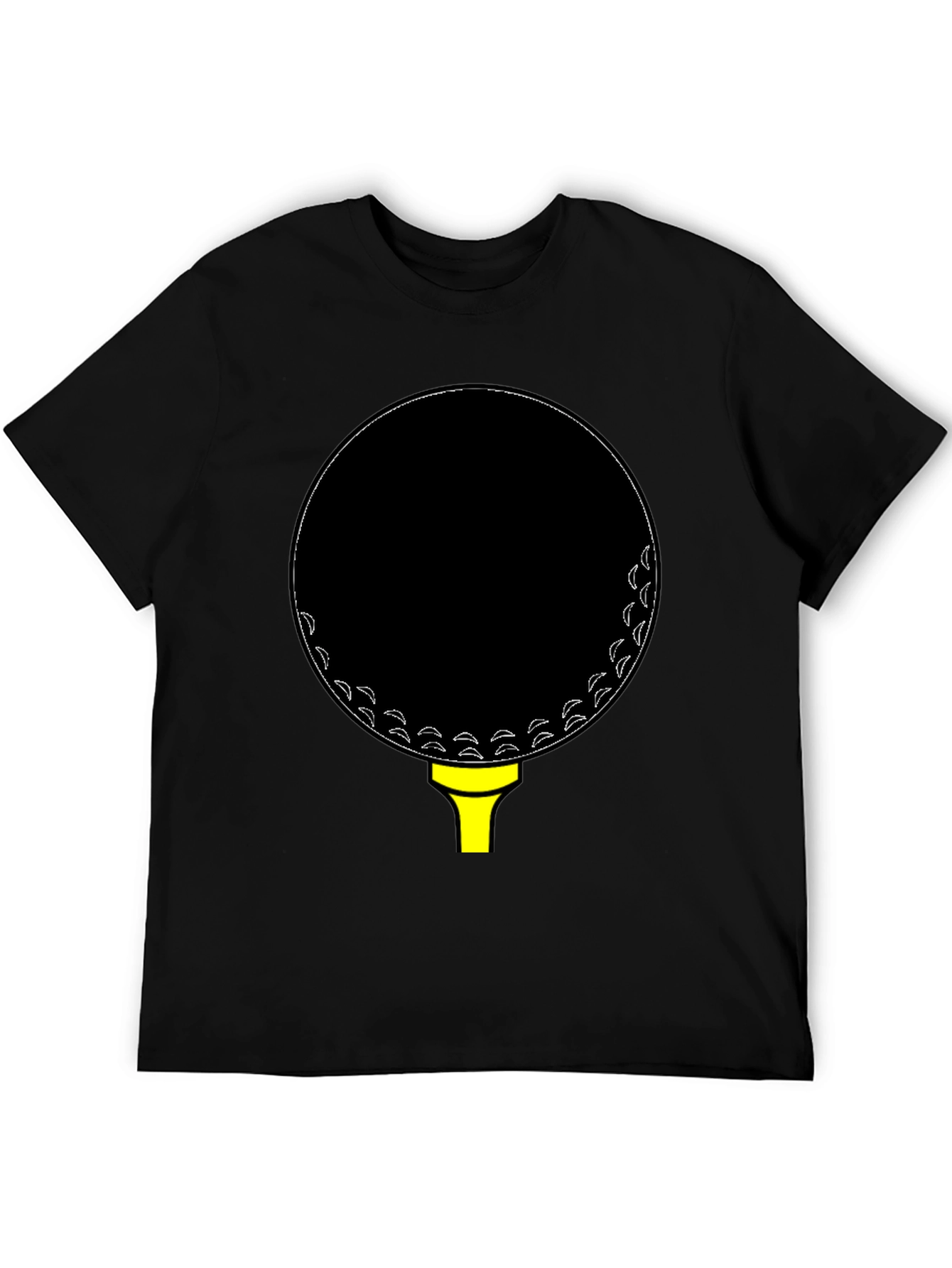 Golf Ball Tee Black T-Shirt