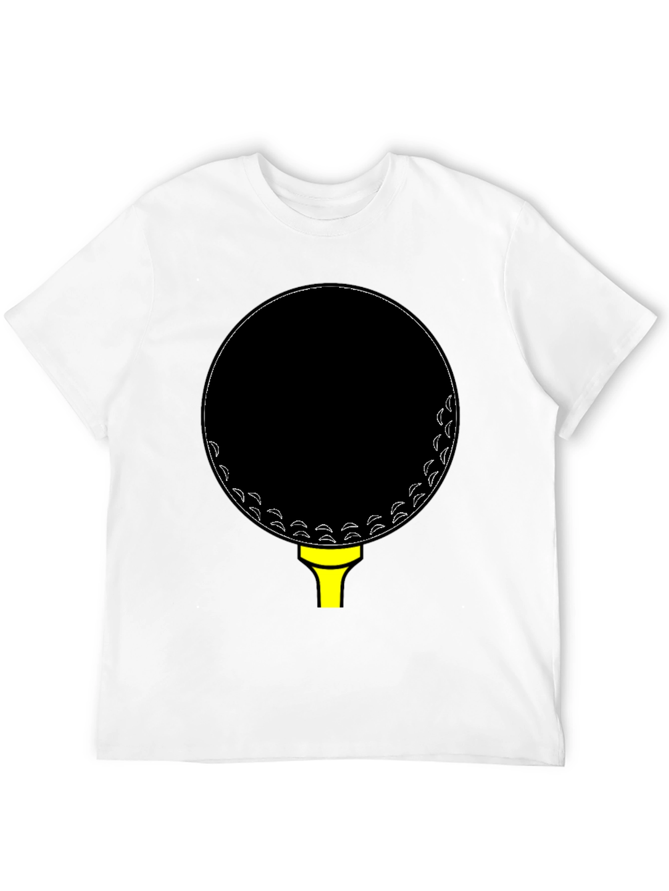 Golf Ball Tee Black T-Shirt