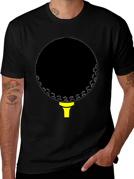 Golf Ball Tee Black T-Shirt