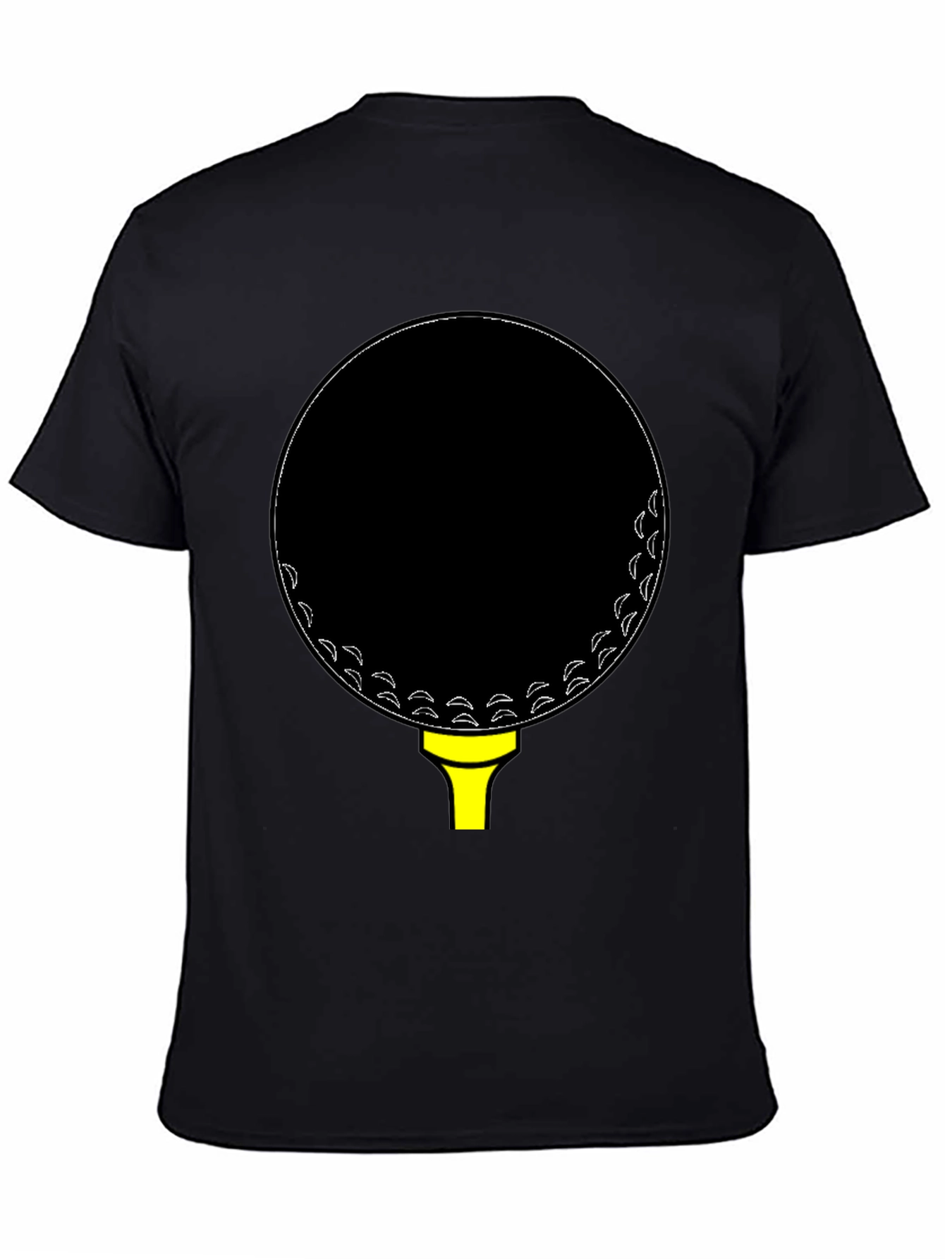 Golf Ball Tee Black T-Shirt