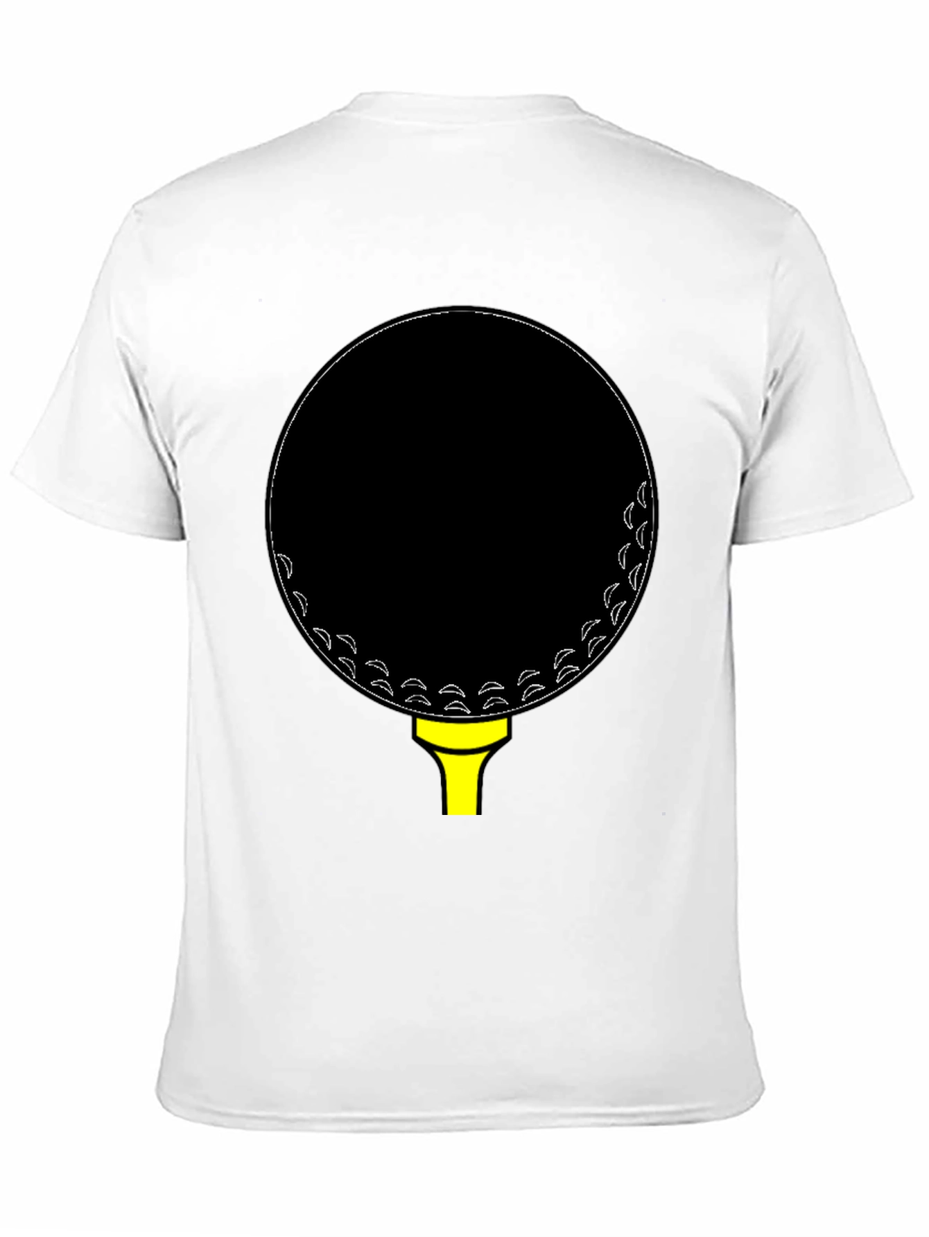 Golf Ball Tee Black T-Shirt