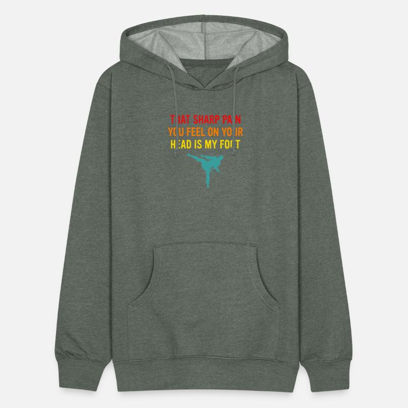 THAT SHARP PAIN YOU FEEL ON YOUR HEAD IS MY FOOT