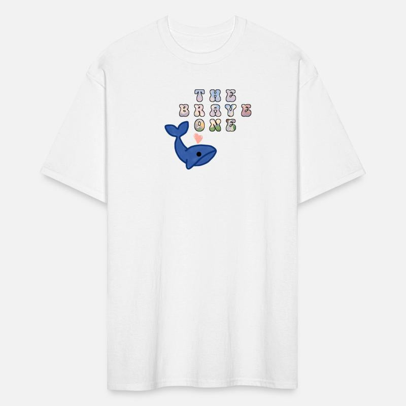 The brave one whale cute t-shirt