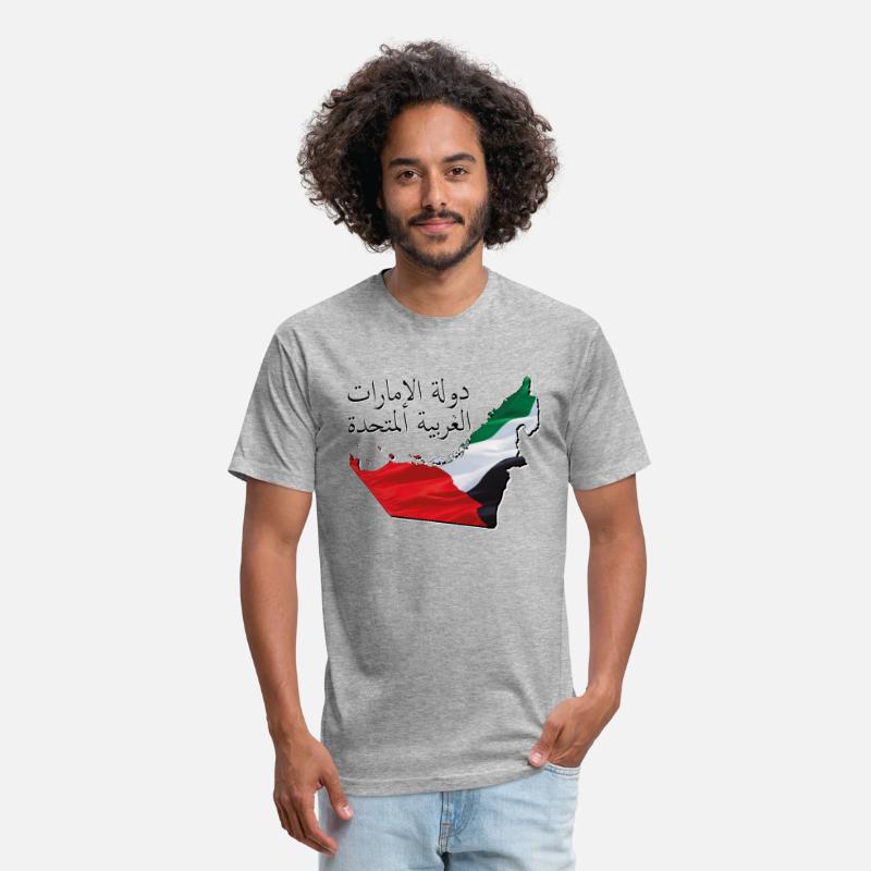 The Emirates (UAE) Flag in Emirates (UAE) Map AE