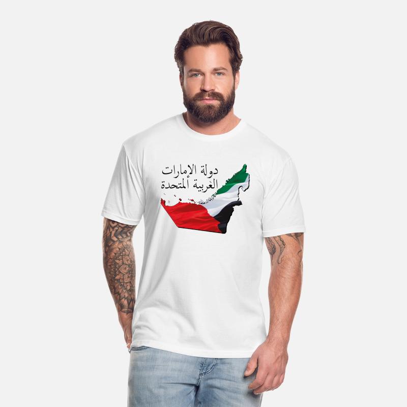 The Emirates (UAE) Flag in Emirates (UAE) Map AE