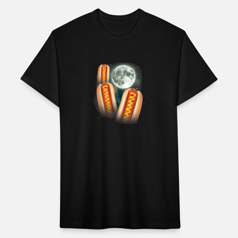 Three Glizzy Moon Funny 3 Howling Hotdogs Cursedê