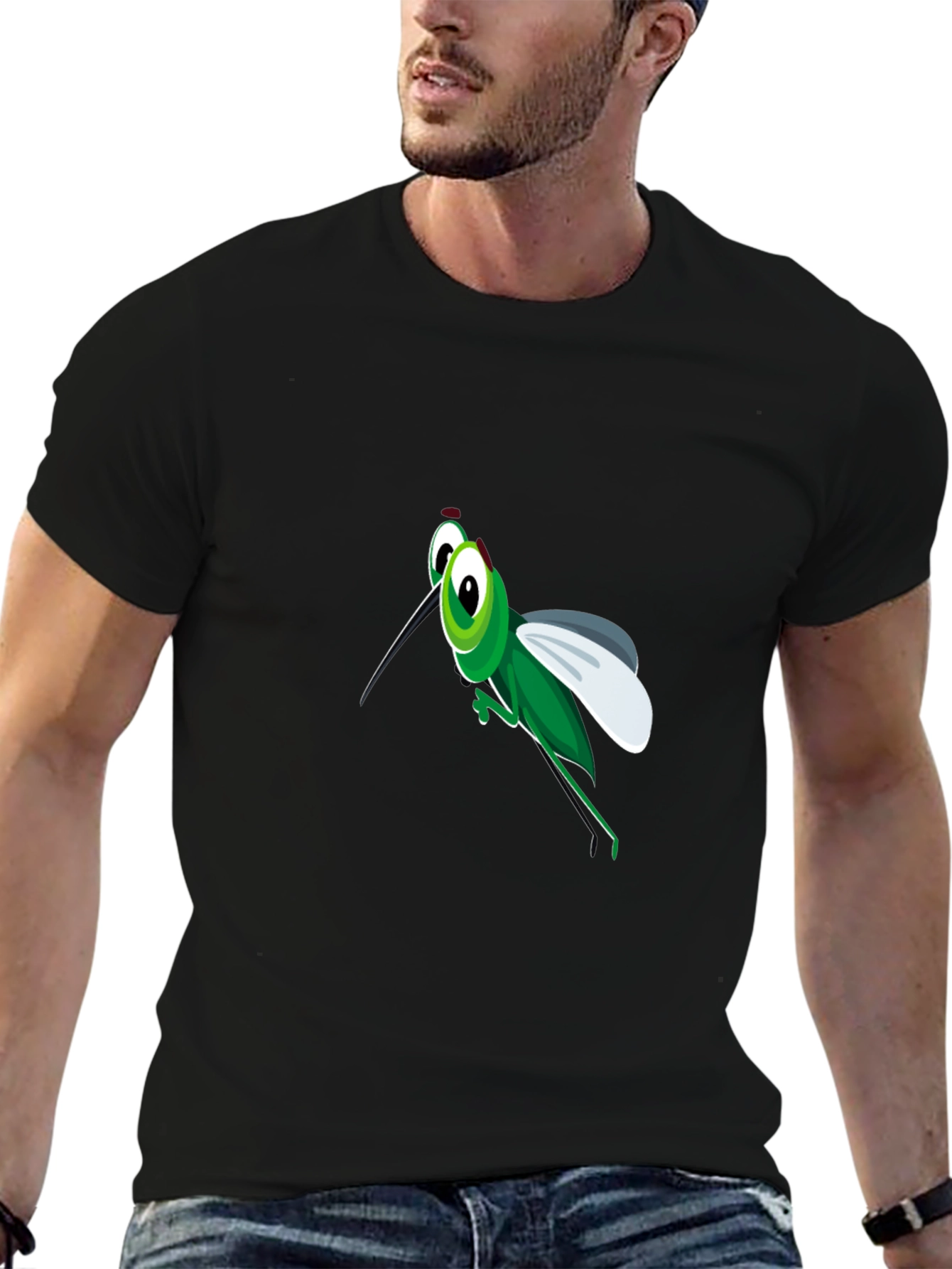 Insect Graphic Black T-Shirt