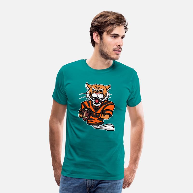 Tiger Football American Sport Match Active