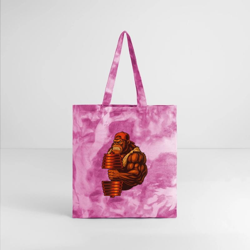 Tough Gorilla with Stack of Blocks