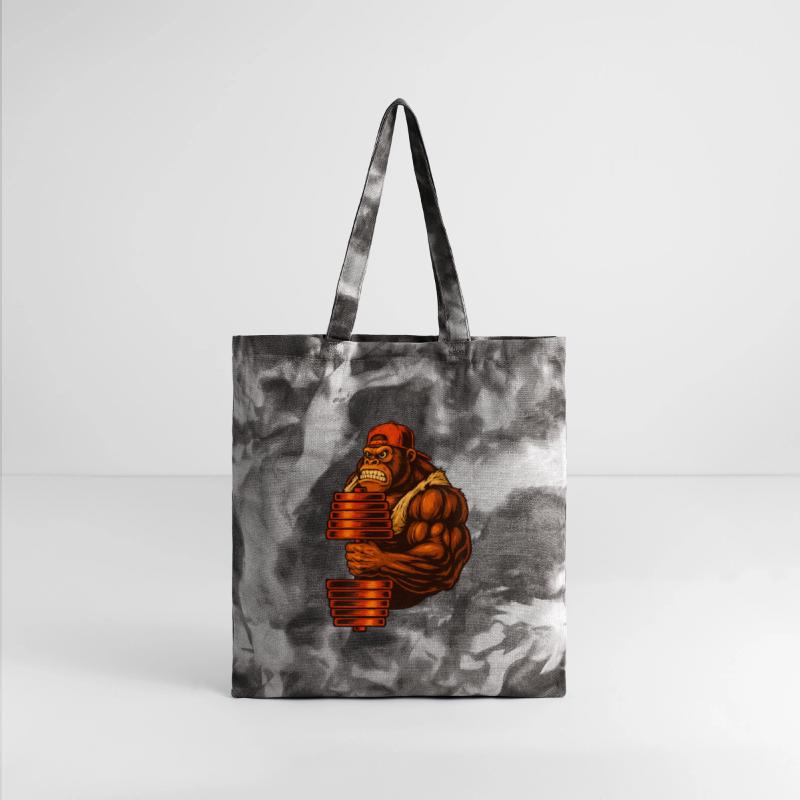 Tough Gorilla with Stack of Blocks