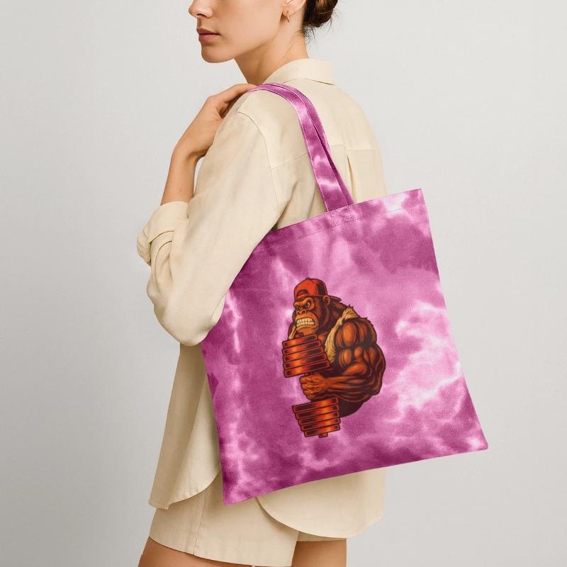 Tough Gorilla with Stack of Blocks