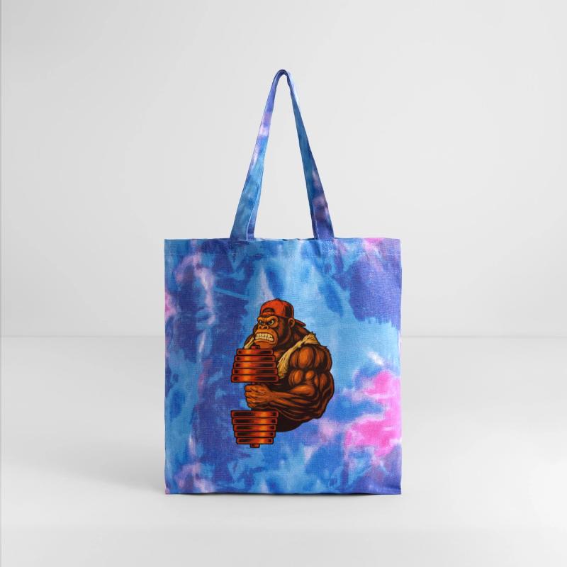 Tough Gorilla with Stack of Blocks