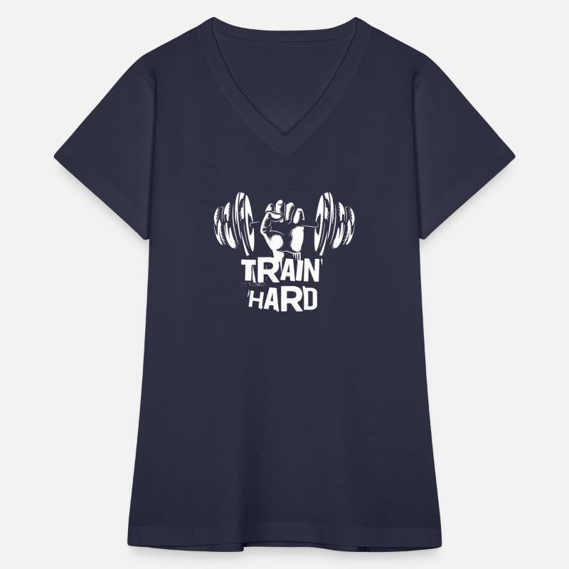 Train hard, gym motivated and excited t-shirt