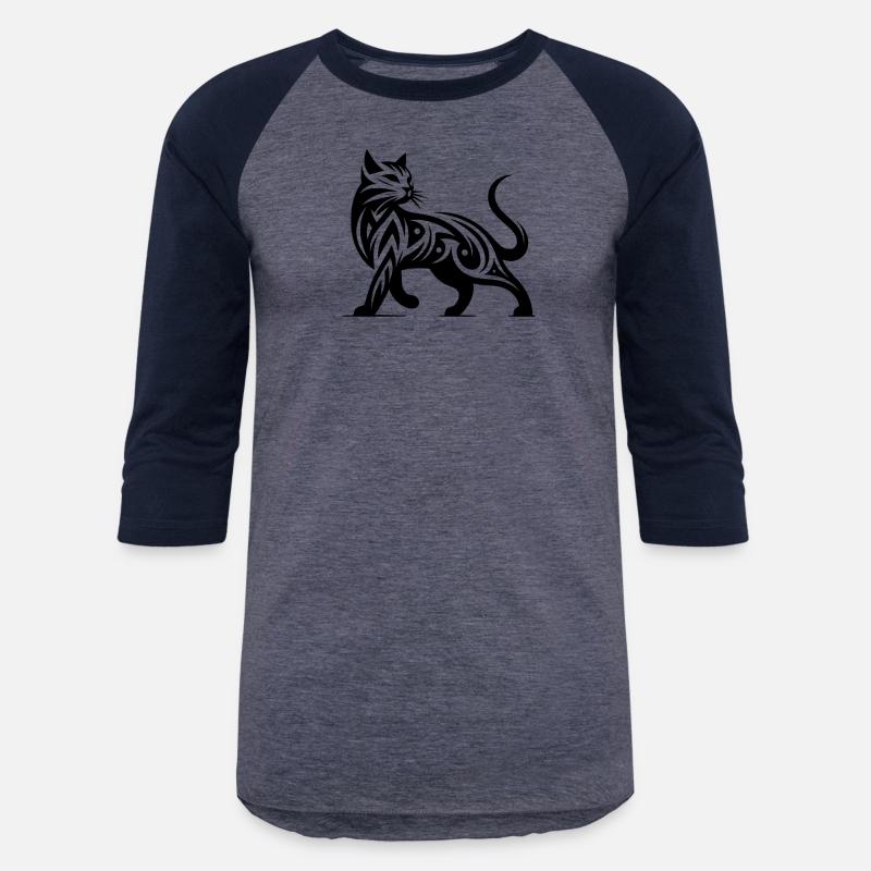 Tribal Cat Tattoo In Stylish Elegance