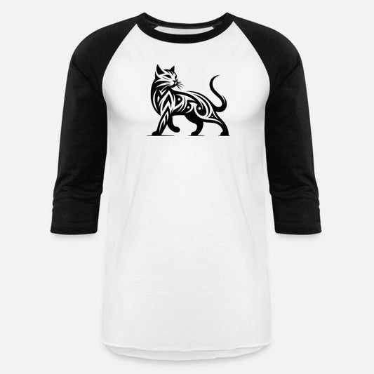 Tribal Cat Tattoo In Stylish Elegance